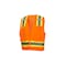 Pyramex Safety Vest, Hi-Vis, Orange, Medium RVZ2420M - alternate 1